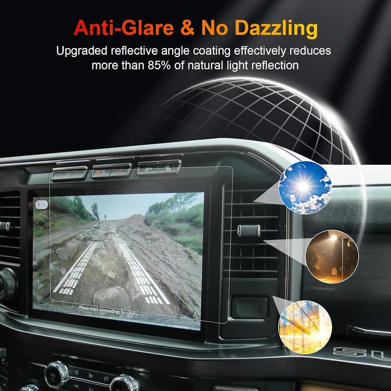 BSTW for 2025 F250 Matte Screen Protector for 2023 2024 2025 Ford F250 F350 F450 SYNC 4 12" Display for Ford F250 Super Duty Accessories Anti Glare Tempered Glass Protective Film (F250 12-In Matte) - Image 4